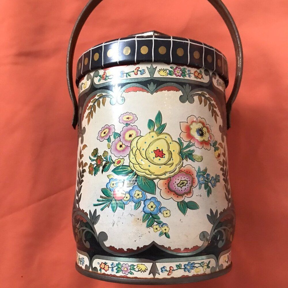 VINTAGE MURRAY ALLEN CANDY/TEA TIN-MADE IN ENGLAND-CHENG-TU-MID CENTURY-MCM